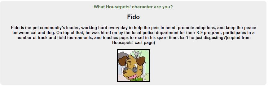 Proof I got Fido!